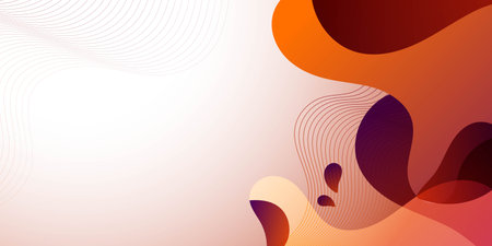 Abstract background with waves and lines. Vector illustration for your design.のイラスト素材