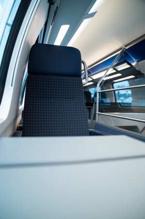 Train Window and Seat in Second Class Cabin