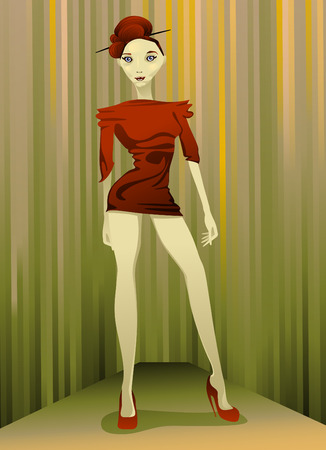 elegant woman のイラスト素材