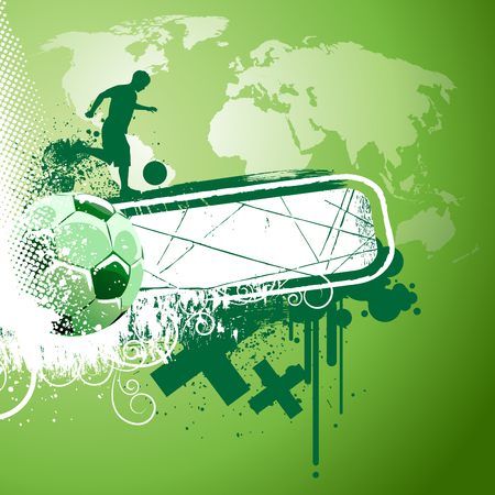 abstract soccer vector のイラスト素材