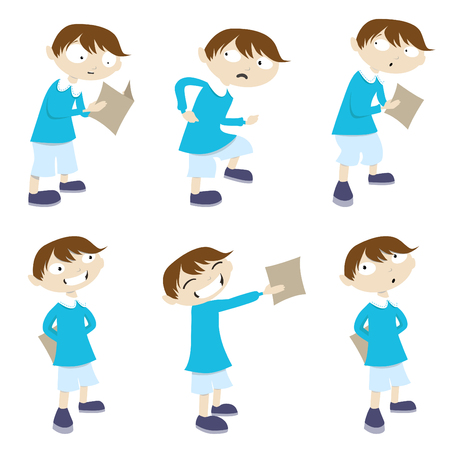 student characters のイラスト素材