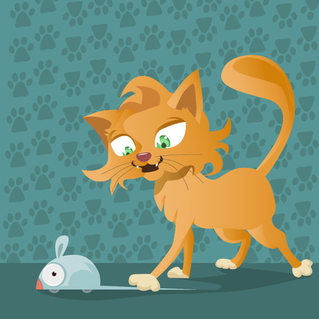 cat and mouse のイラスト素材