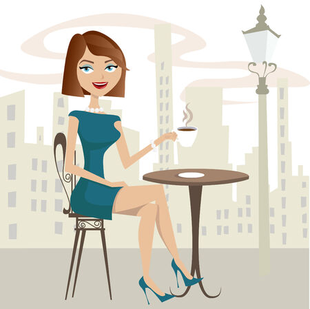 girl drinking coffee girl drinking coffee