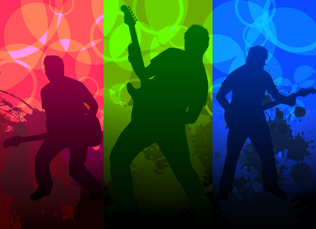 guitarist vector のイラスト素材