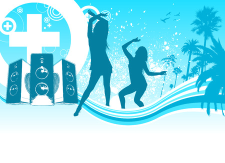 dancing people のイラスト素材