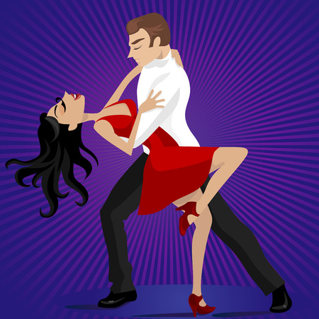 couple dance のイラスト素材