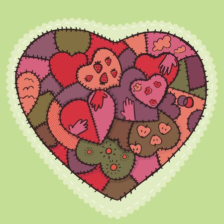 decorative heartのイラスト素材