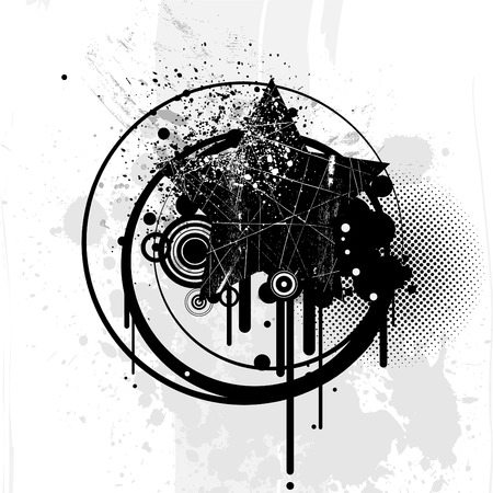 grunge background のイラスト素材