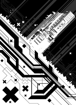 architectural modern design のイラスト素材