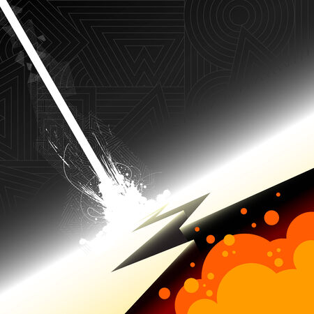 explosion illustration のイラスト素材