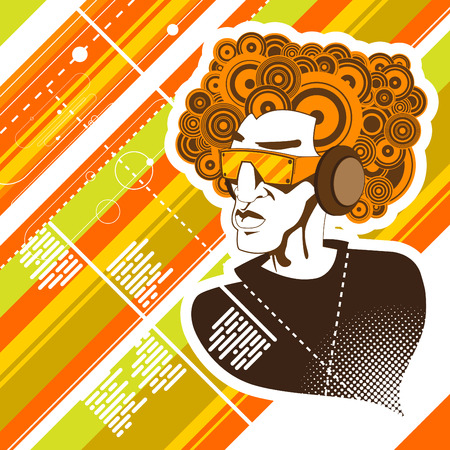 dj design のイラスト素材