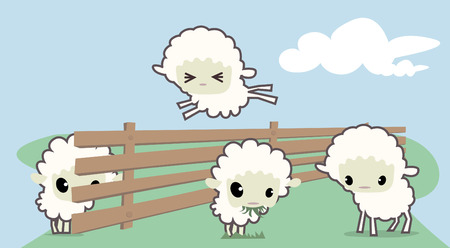 little sheeps のイラスト素材