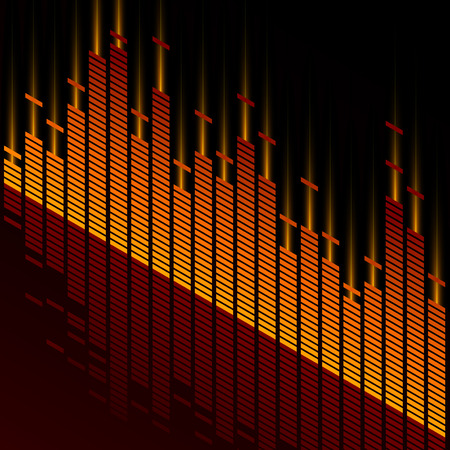 digital style equalizer background のイラスト素材