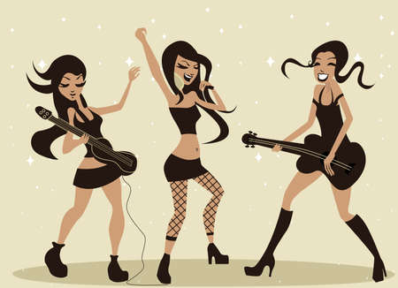 rock group のイラスト素材