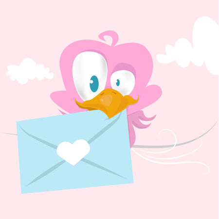 cute bird のイラスト素材