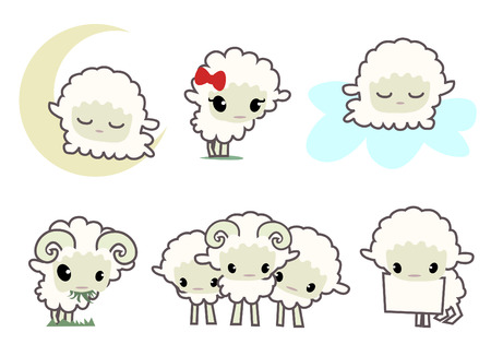 little sheeps のイラスト素材