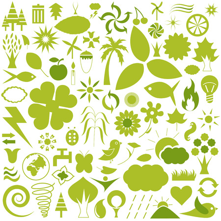 nature icons のイラスト素材