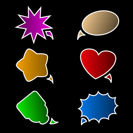 speech bubbles のイラスト素材