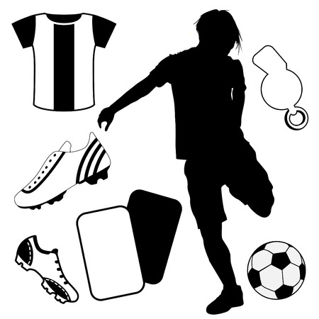 soccer design elements のイラスト素材