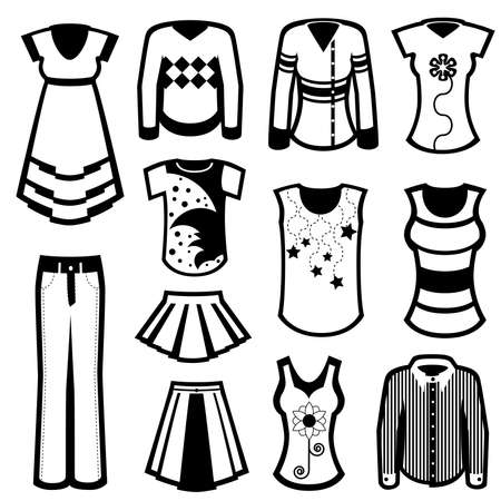 clothes design のイラスト素材