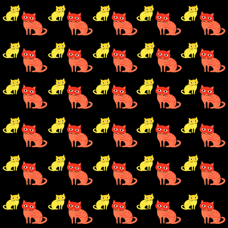 decorative cat のイラスト素材