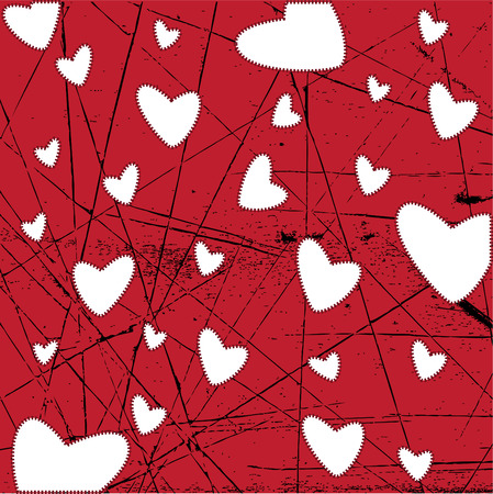 decorative hearts のイラスト素材