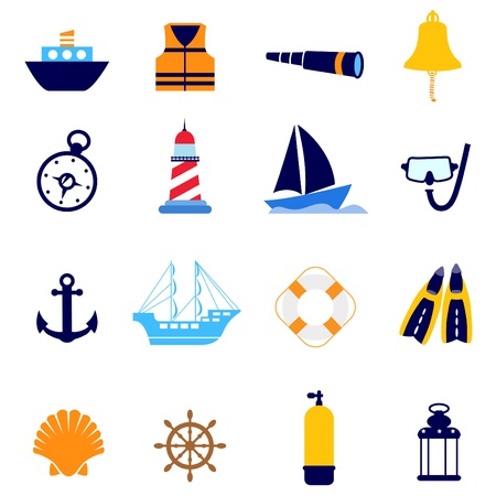 nautical icon のイラスト素材