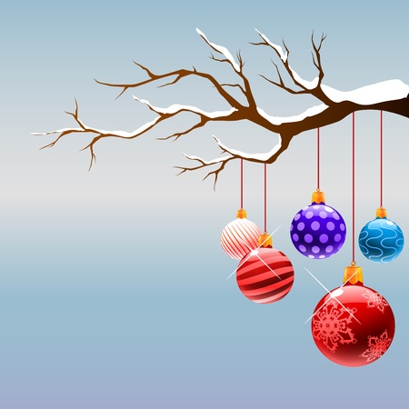 christmas ballsのイラスト素材