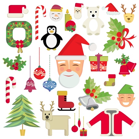 christmas icon set のイラスト素材