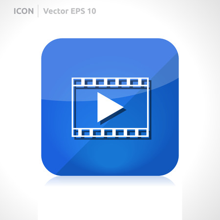 Video movie icon design template のイラスト素材