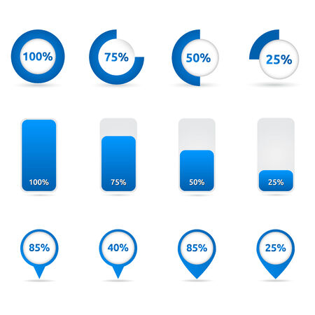 Circle loading bar | Sale icons and symbols のイラスト素材