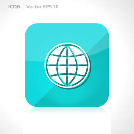 Globe icon design template のイラスト素材