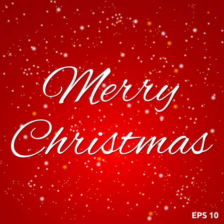 Merry Christmas type design のイラスト素材