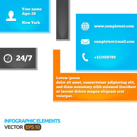 Abstract colorful design template with text space | infographics options | business layoutのイラスト素材