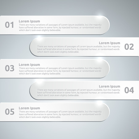 Infographic paper design template のイラスト素材
