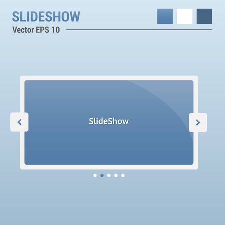 Slideshow - website elements - web design UIのイラスト素材