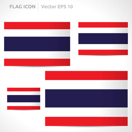 Thailand flag template symbol designのイラスト素材