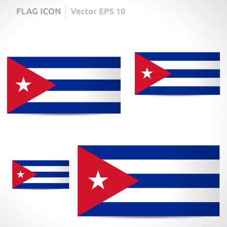 Cuba flag template symbol design のイラスト素材
