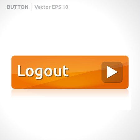 Logout button template design のイラスト素材