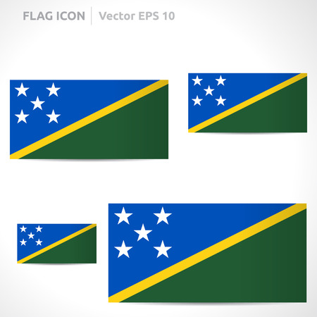 Solomon Islands flag template symbol designのイラスト素材
