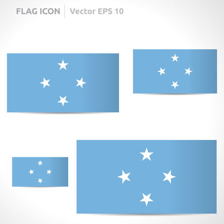 Federated States of Micronesia flag template のイラスト素材