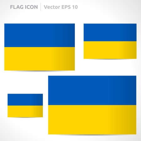 Ukraine flag template のイラスト素材