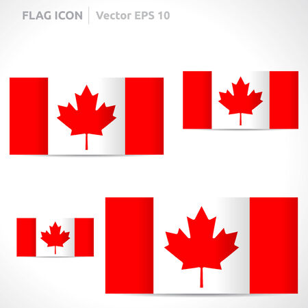 Canada flag templateのイラスト素材