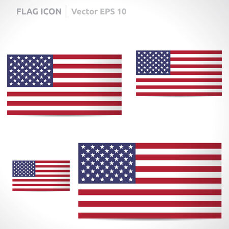 United states flag templateのイラスト素材