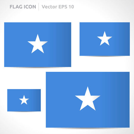 Somalia flag template のイラスト素材