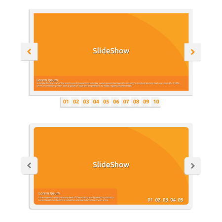 Website Slideshow template のイラスト素材