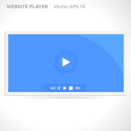 Website video playerのイラスト素材