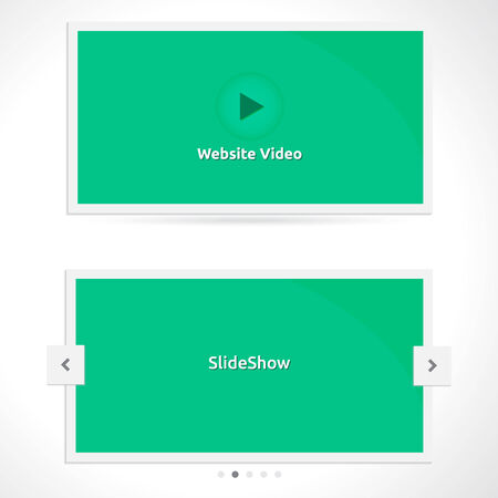 Website Slideshow template のイラスト素材