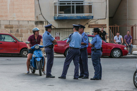 Police gathering.のeditorial素材