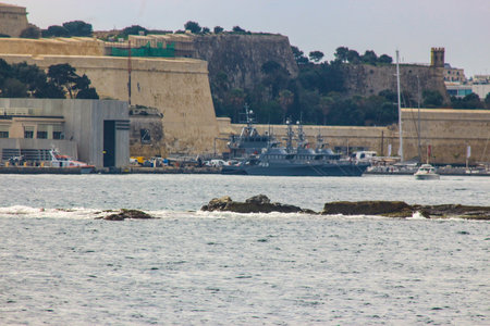 Patrol boats in the Bay.のeditorial素材